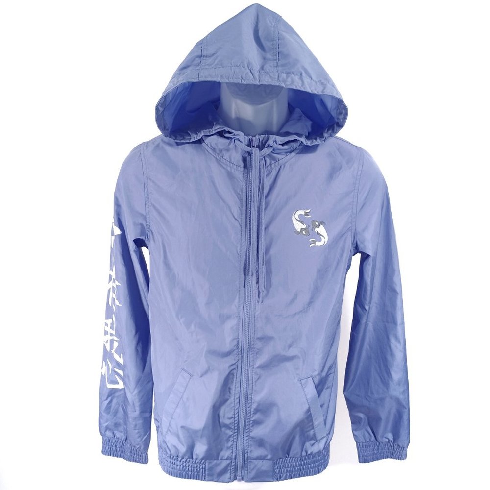 EMPYRE Zip Front Hoodie Koi Fish Windbreaker Jacket S